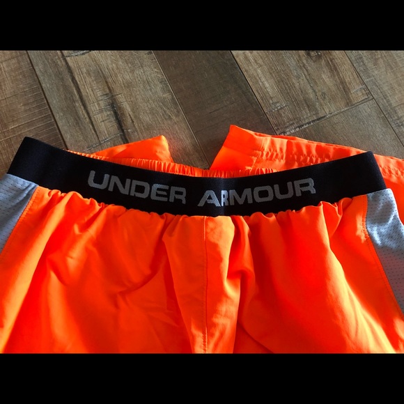 UNDER ARMOUR orange basketball shorts youth XL - Picture 4 of 5